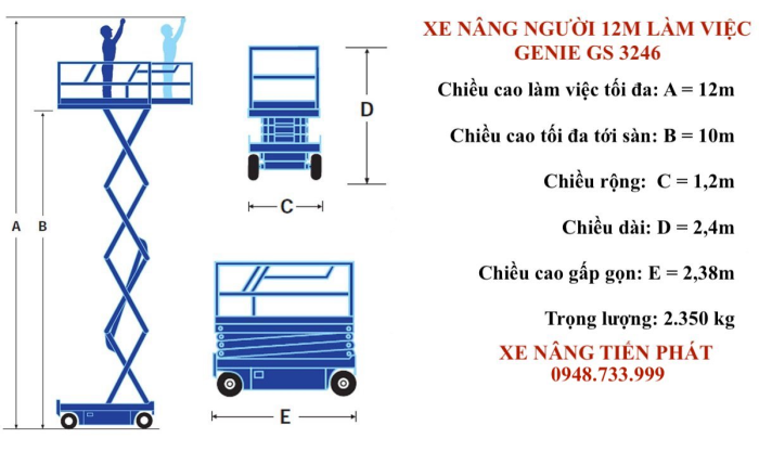Top đơn vị cho thuê xe nâng gò vấp