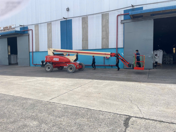 Cung Cấp Xe Nâng Cho Công Trình Nhà Kho Công Ty Olam