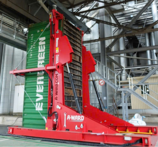 MÁY NGHIÊNG CONTAINER A-WARD